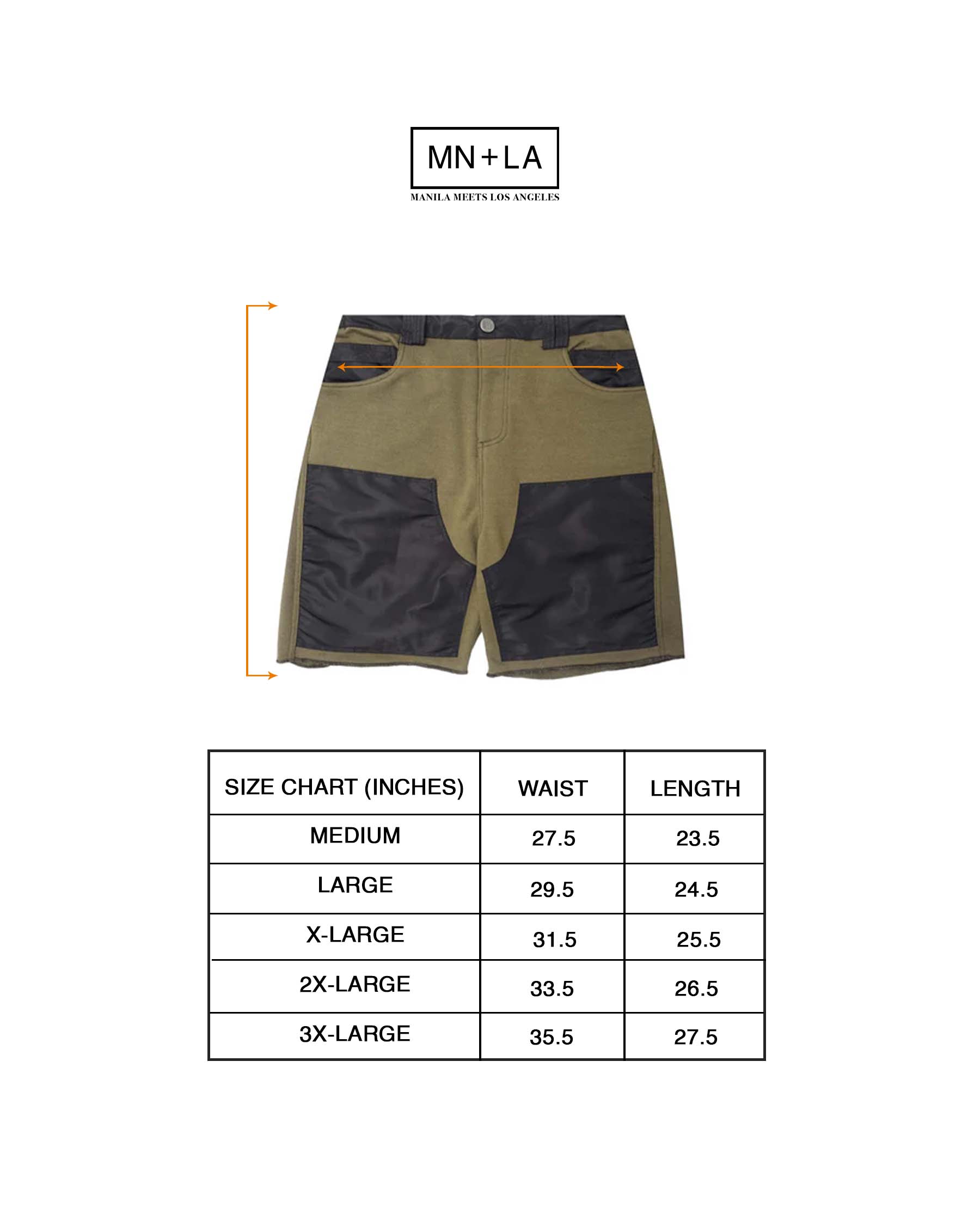 DOUBLE KNEE PHAT SHORTS IN OLIVE – MN+LA