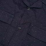 CUBAN SHIRT IN NAVY SPECKLE