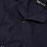 CUBAN SHIRT IN NAVY SPECKLE