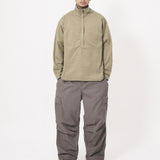 QUARTER ZIP L/S TEE IN OLIVE
