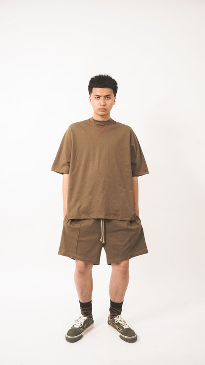 EXO™ MILITIA MOCK NECK TEE OLIVE/RUST