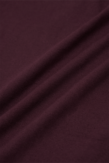 BOX TEE IN WINE