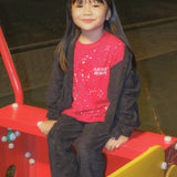 "PAINT SPLAT" LITTLE HUMAN™ TEE IN RARRI RED