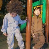 LITTLE HUMAN™ QUARTER ZIP IN HEATHER GREY