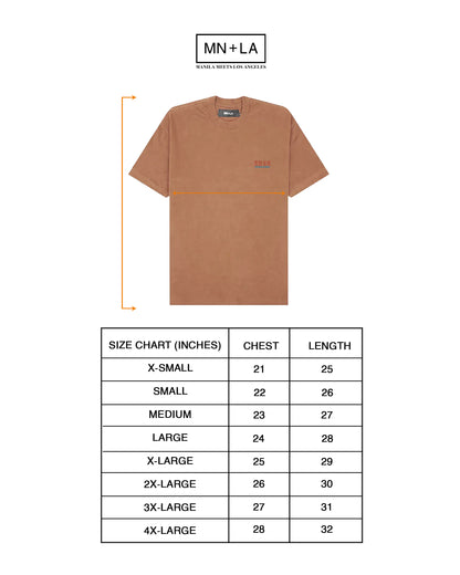 "EDSA RACING CLUB" TEE IN APRICOT