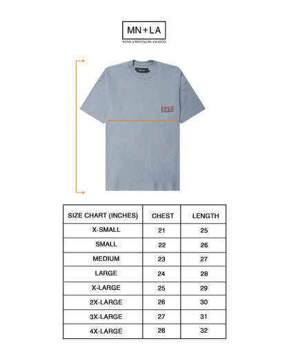 "EDSA RACING CLUB" TEE IN GLACIER