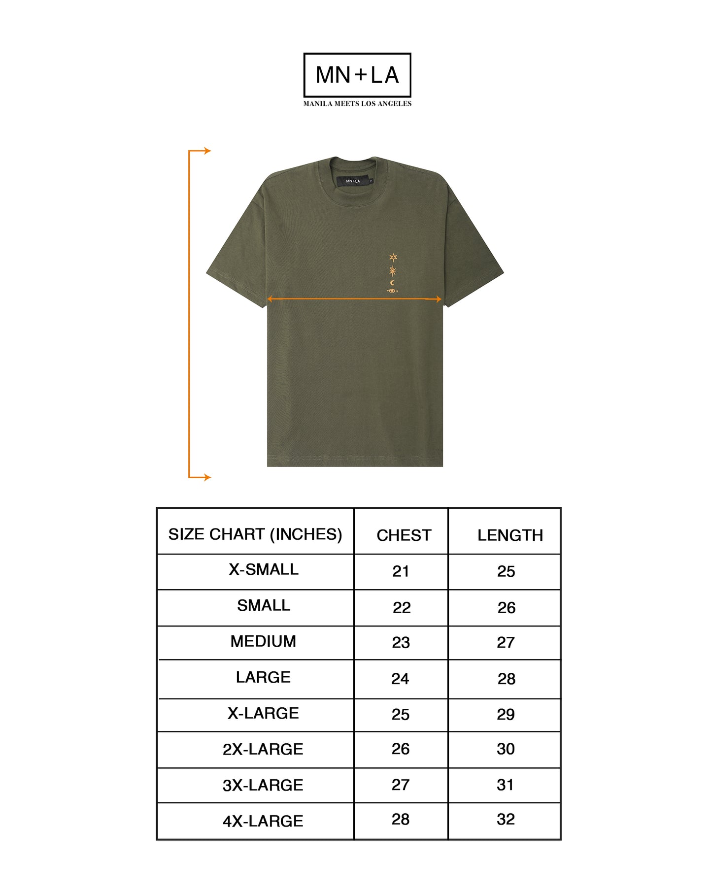 "ETERNAL RYTHM"  ULTRA HEAVY TEE IN OLIVE