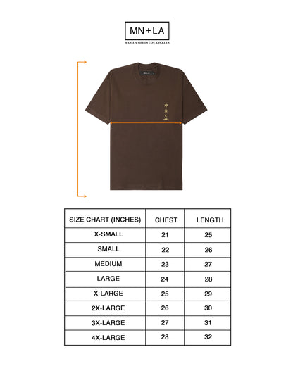 "ETERNAL RYTHM" ULTRA HEAVY TEE IN WOOD
