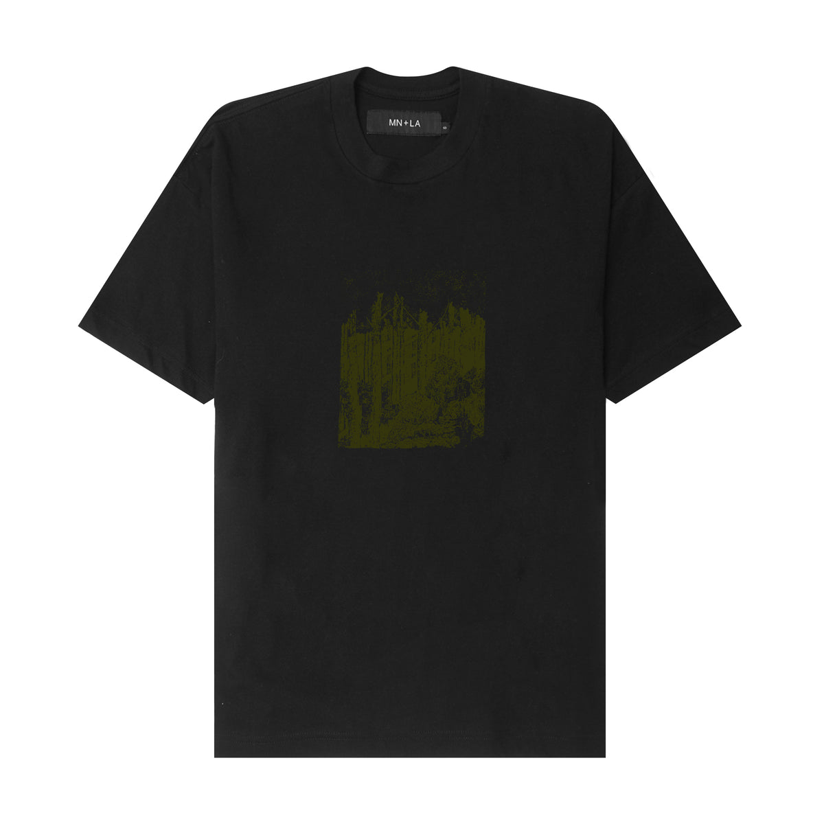 "EVERGREEN" TEE IN ANTHRACITE