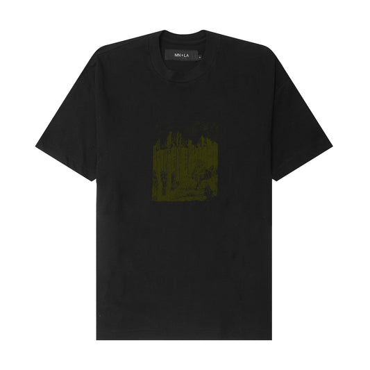 "EVERGREEN" TEE IN ANTHRACITE