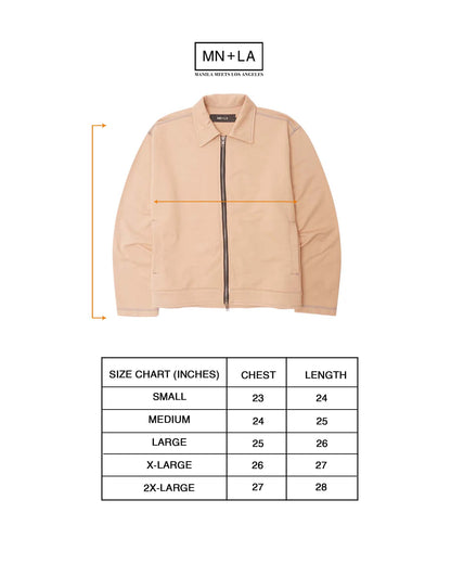 EXO™ ZIP TRUCKER JACKET IN WHEAT/HEATHER GREY