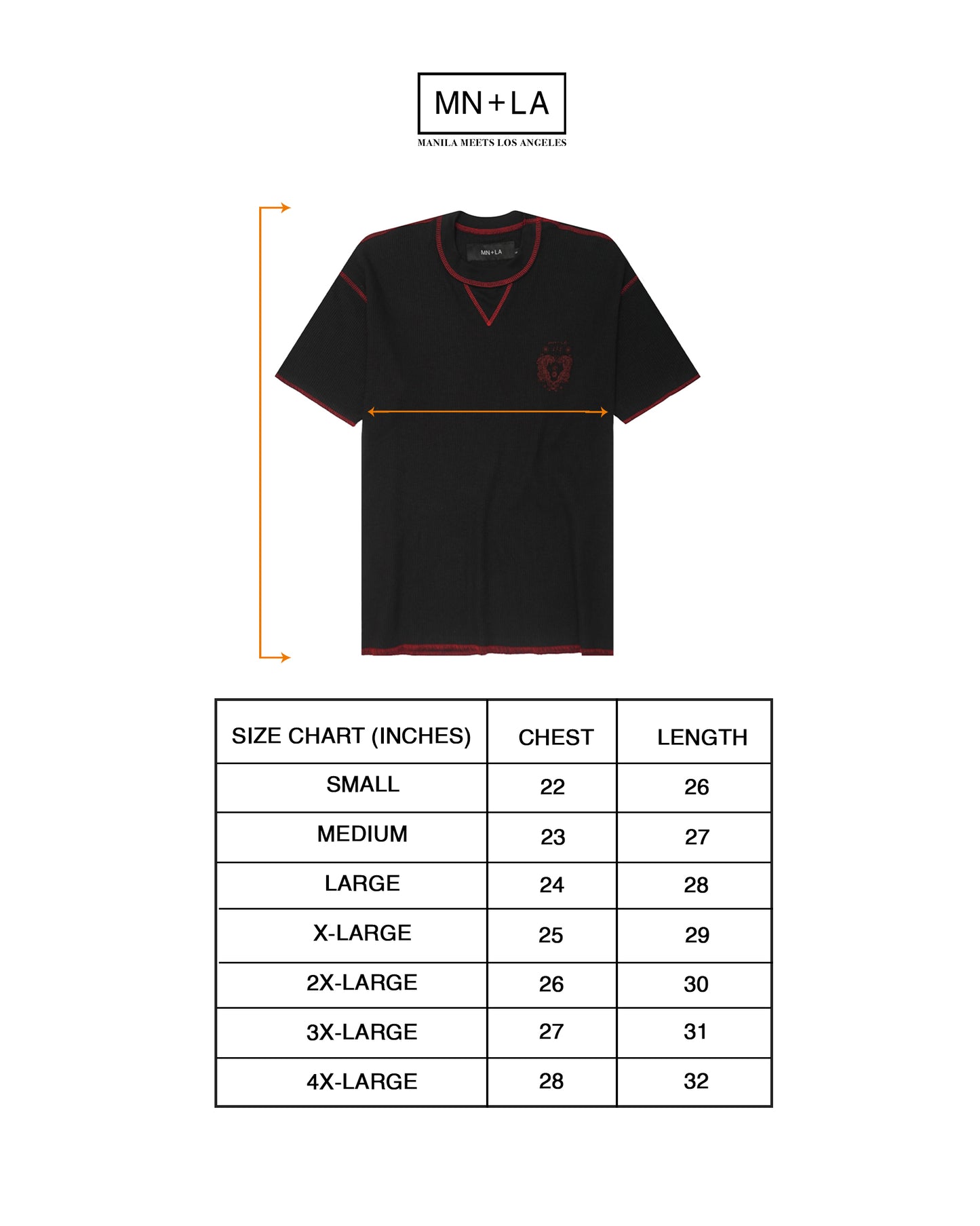 "FCF" WAFFLE TEE IN ANTHRACITE/CRIMSON