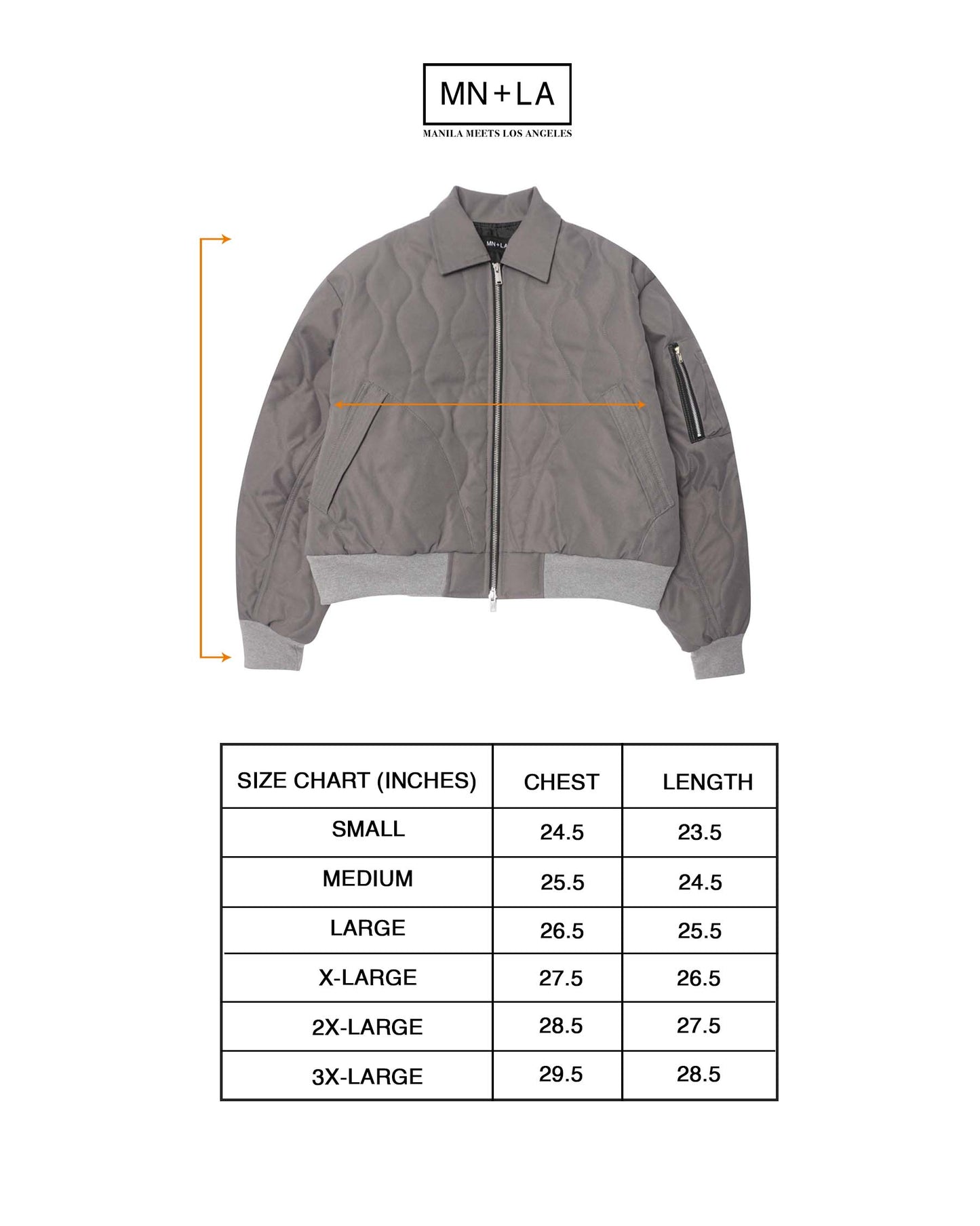 FLIGHT BOMBER JACKET IN NARDO GREY
