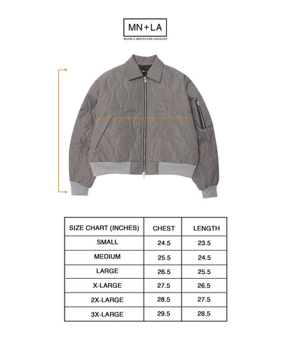 FLIGHT BOMBER JACKET IN NARDO GREY