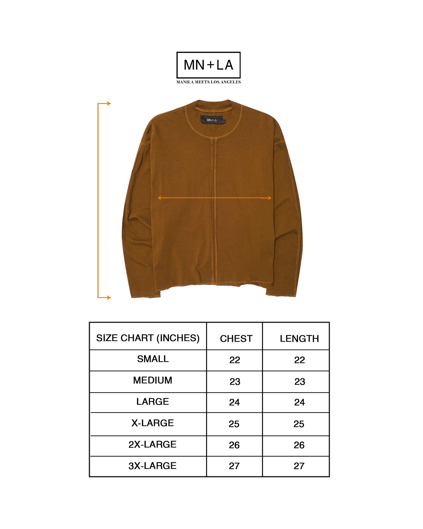 FORGED LONGSLEEVE TEE IN RUST