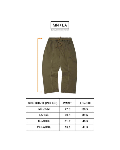 FORGED PANTS IN OLIVE