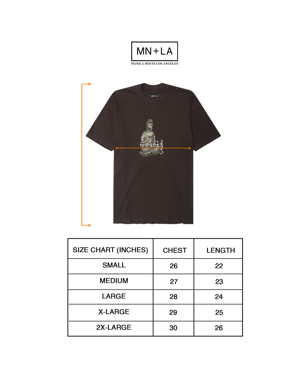 "FORGOTTEN SCRIPT" WAFFLE TEE IN ANTHRACITE