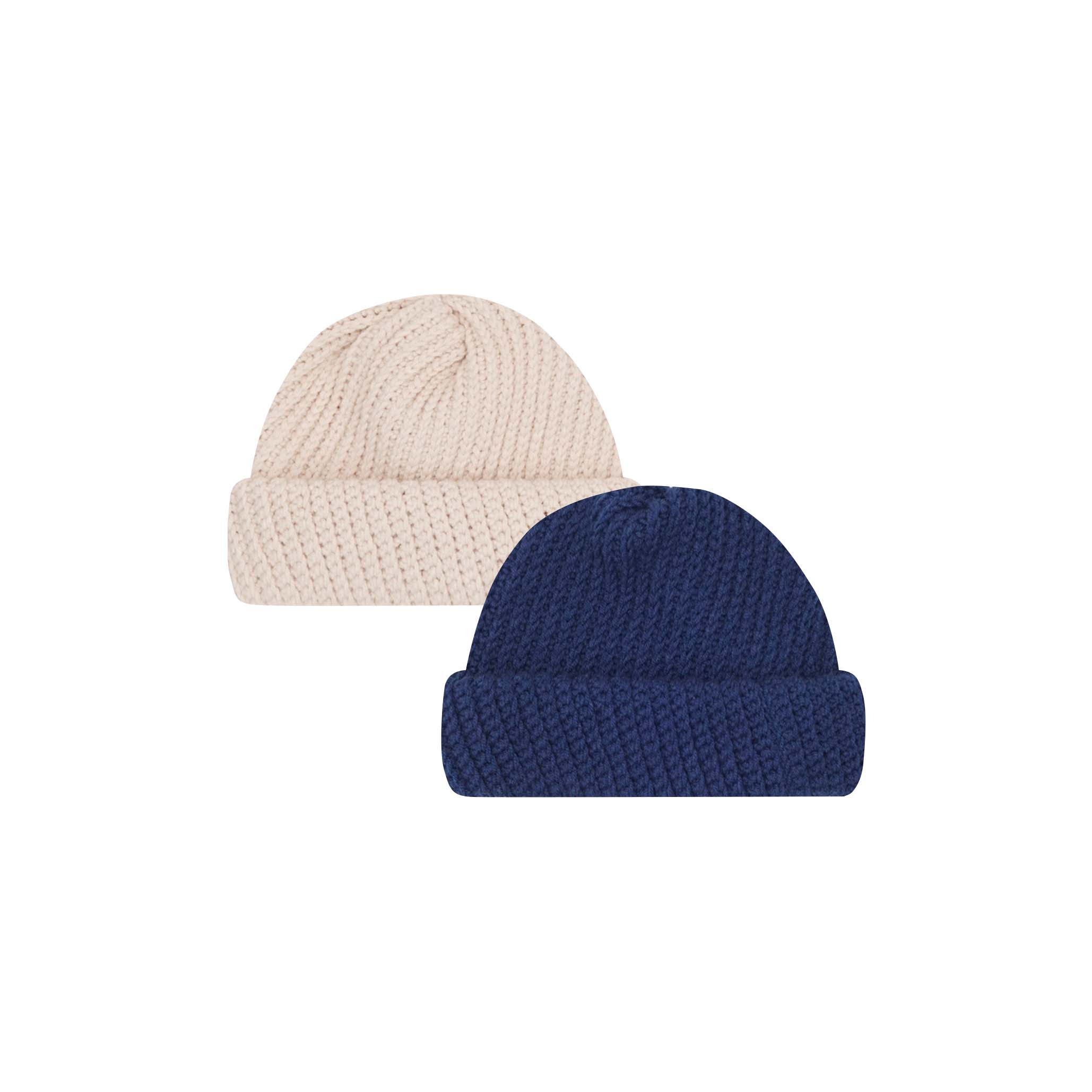 HAND KNIT FISHERMAN BEANIE (2 PACK)