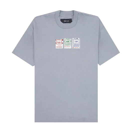 "BUS TIX" TEE IN GLACIER