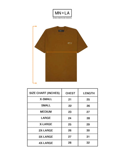 "GOLDEN COAST" TEE IN RUST