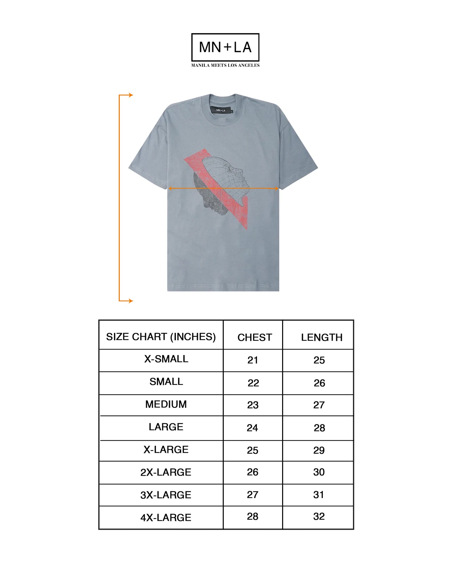 "HEADSPACE" TEE IN GLACIER