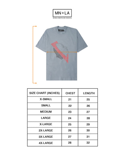 "HEADSPACE" TEE IN GLACIER