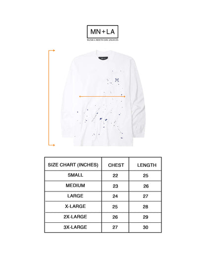 "HITTER" LONGSLEEVE TEE V3 IN WHITE