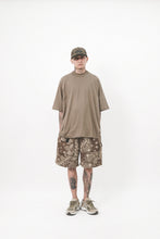 "PATCHWORK PAISLEY" 7 POCKET SWEATSHORTS IN OLIVE