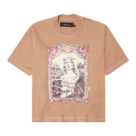 “IMMACULATE” TEE IN WHEAT