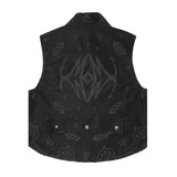 "COLLIDE" SHINOBI VEST IN ANTHRACITE