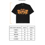 "CROP CIRCLES" MOCK NECK TEE