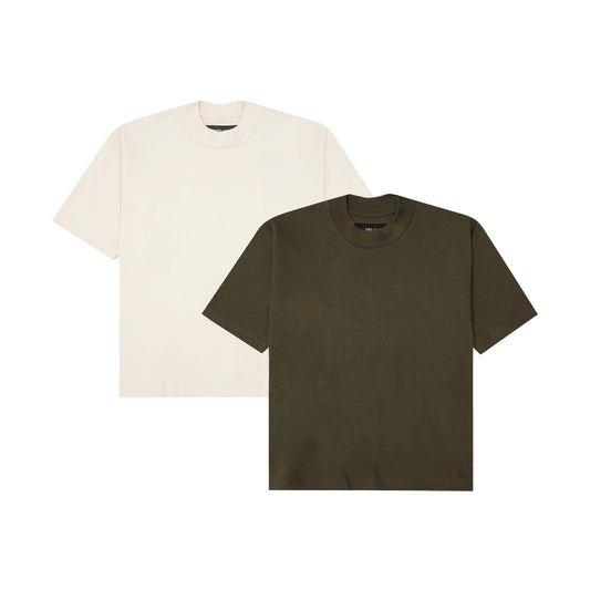 MOCK NECK TEE (2 PACK)