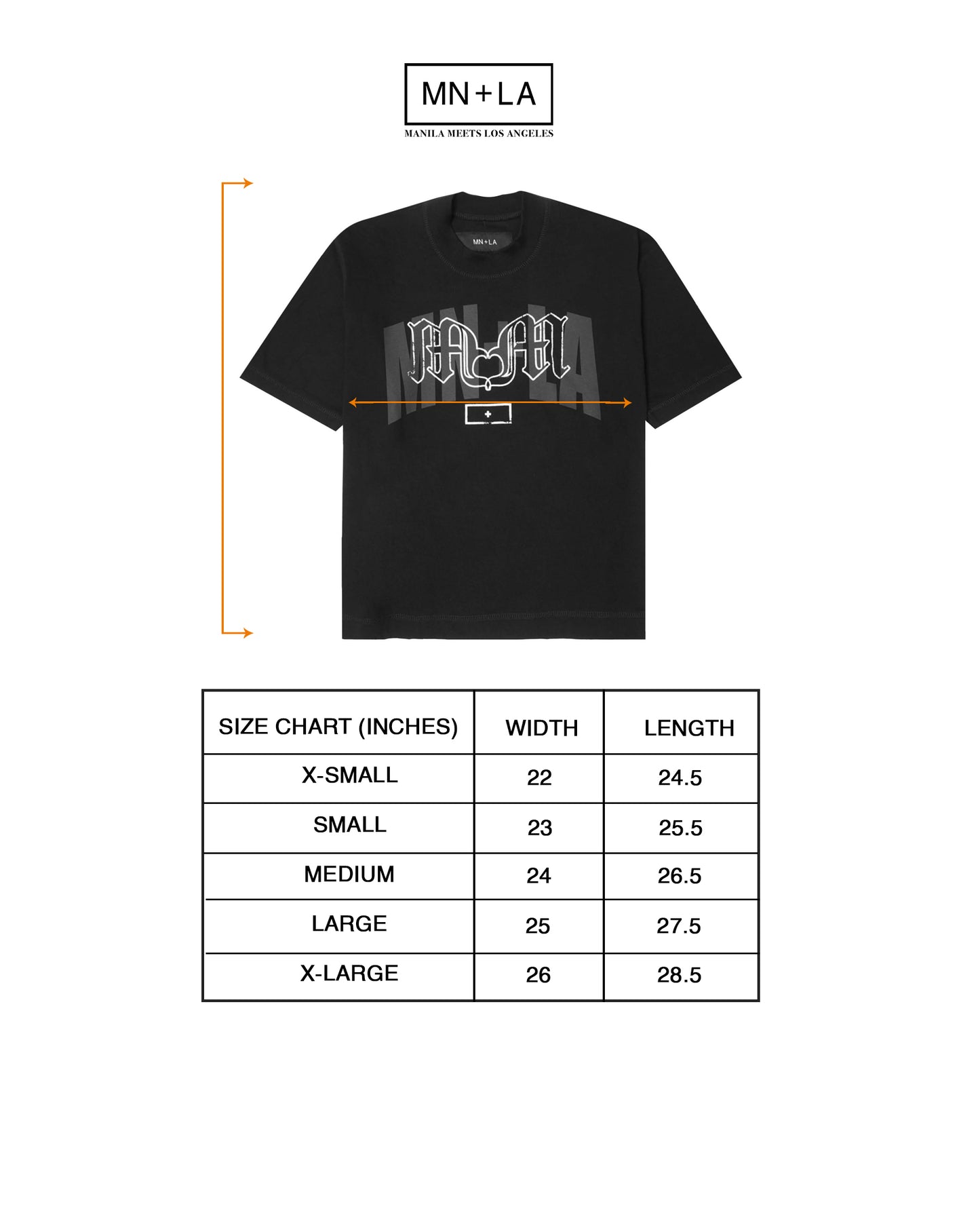 "MIRROR M'$" TEE IN CAVIAR