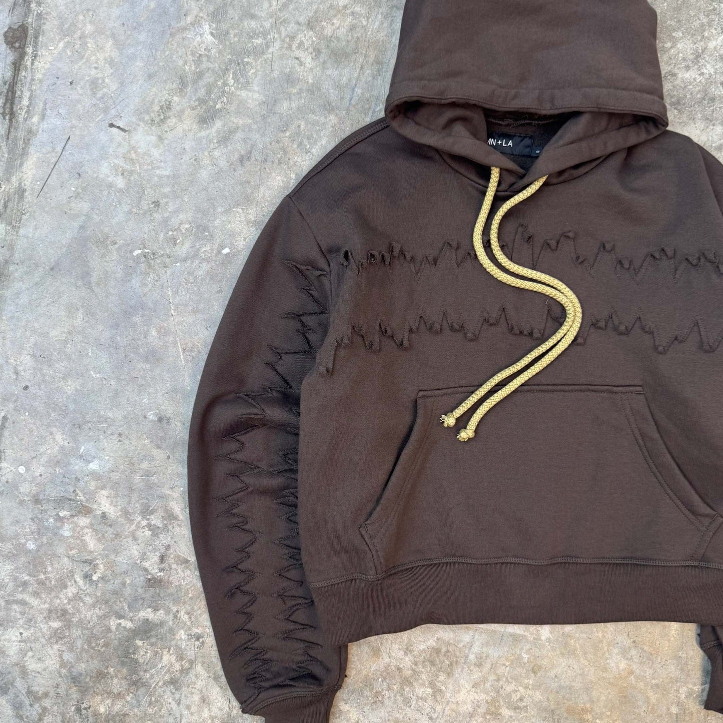 JURASSIC HOODIE IN CHARCOAL GREY