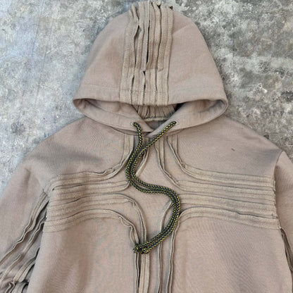CROSS FORGED HOODIE IN TAN