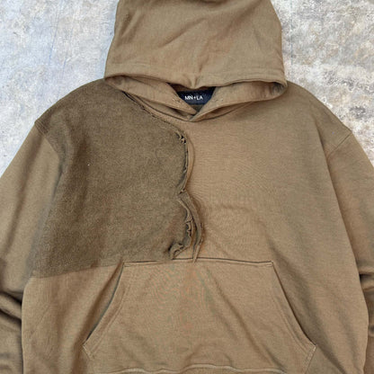 DECONSTRUCTED HOODIE IN OLIVE