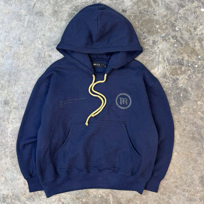 "M'$ ARTIFACT II" HOODIE IN NAVY