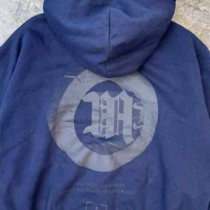 "M'$ ARTIFACT II" HOODIE IN NAVY