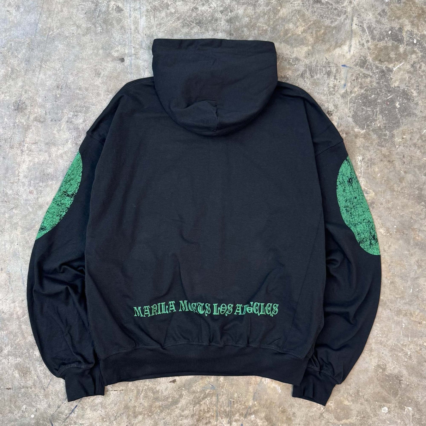 "ECHOES OF HEAVEN" HOODIE IN CAVIAR