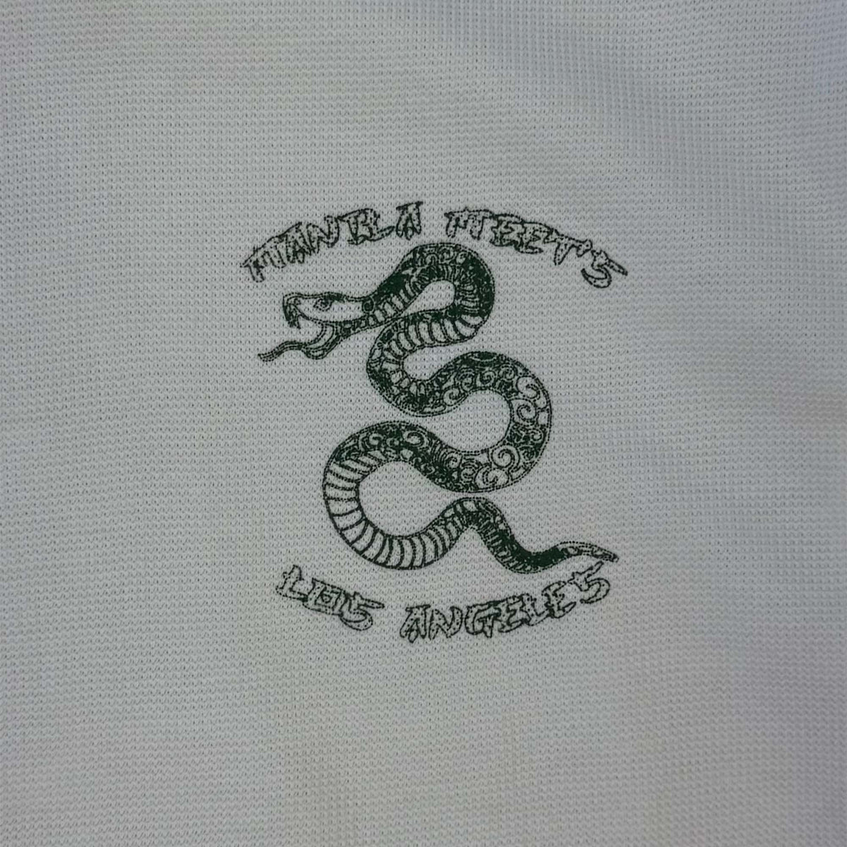 "YEAR OF THE SNAKE V2" WAFFLE TEE IN WHITE