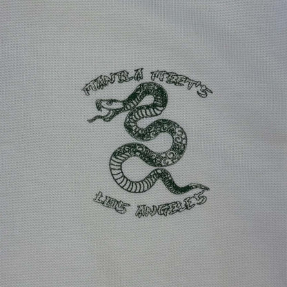 "YEAR OF THE SNAKE V2" WAFFLE TEE IN WHITE