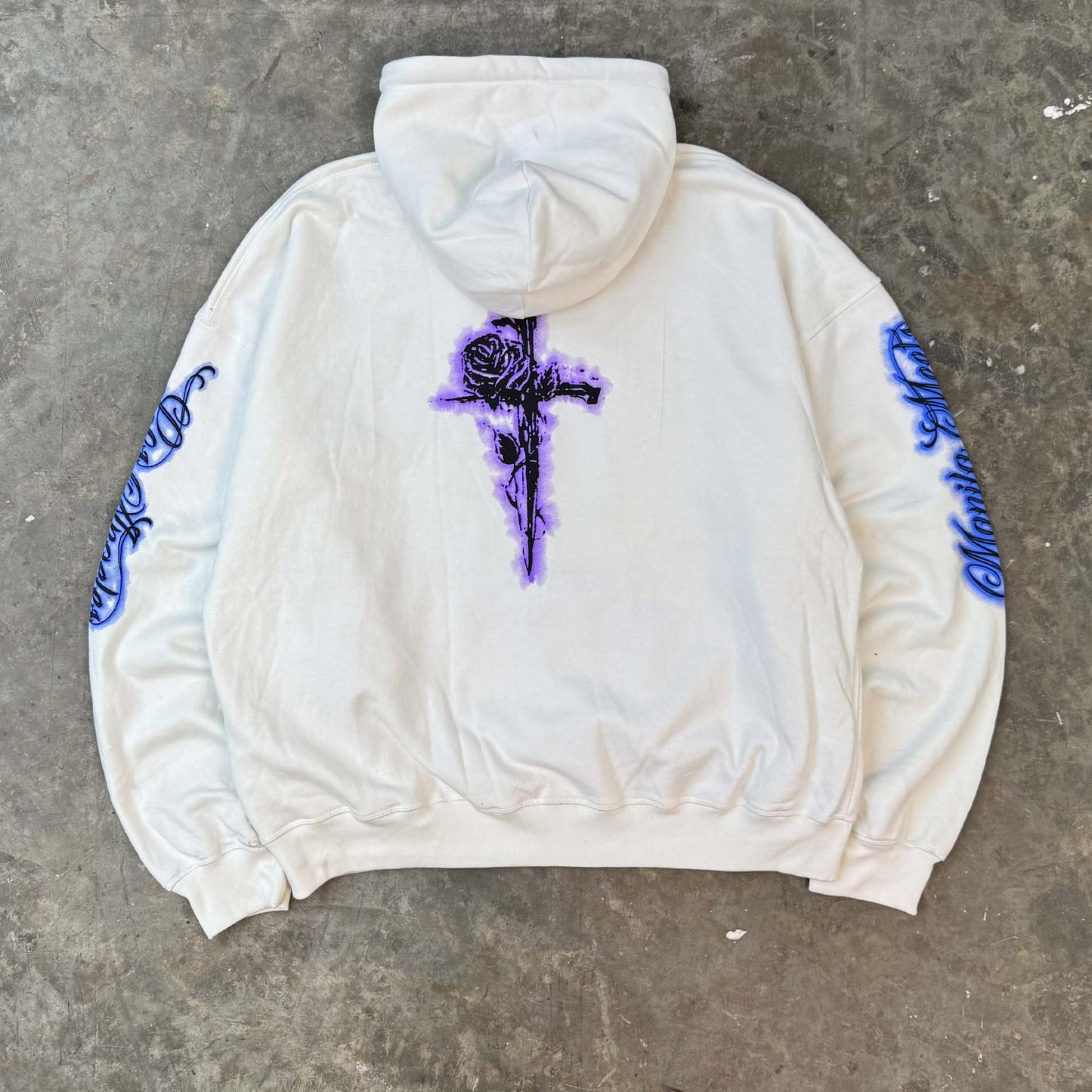 "CITY OF ANGELS" HOODIE IN WHITE