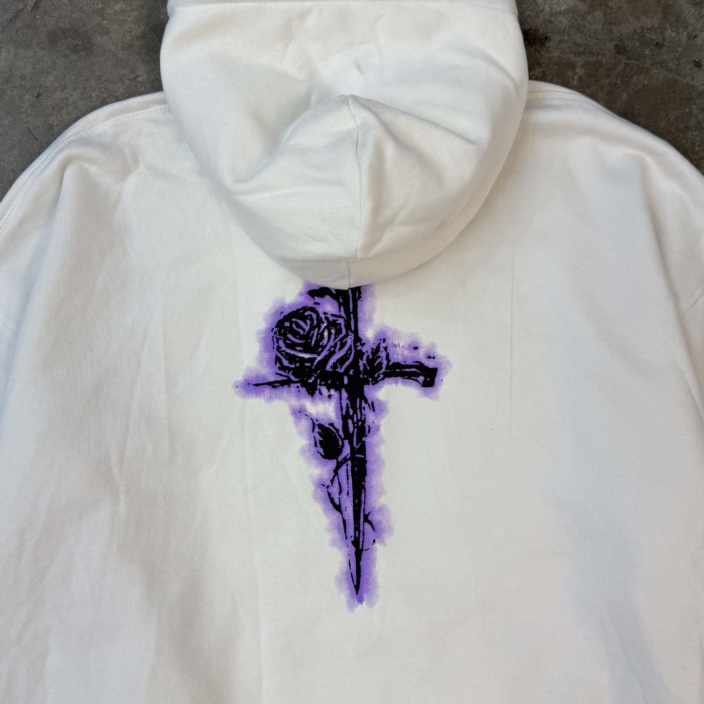"CITY OF ANGELS" HOODIE IN WHITE