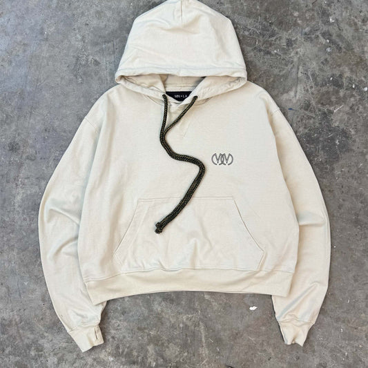 "TWIN M'$" HOODIE IN OAT