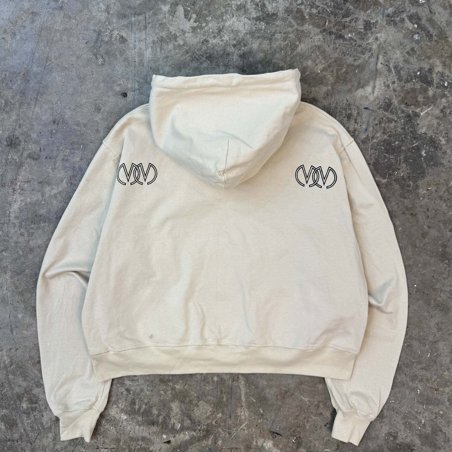 "TWIN M'$" HOODIE IN OAT