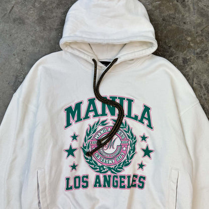 MN+LA™ ARCHIVE STUDIOS HOODIE IN WHITE