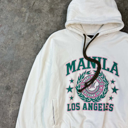 MN+LA™ ARCHIVE STUDIOS HOODIE IN WHITE