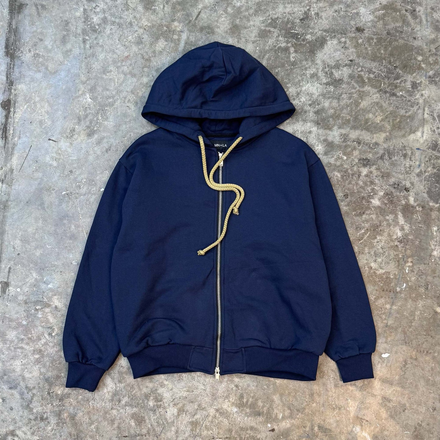 CLASSIC ZIP HOODIE IN NAVY