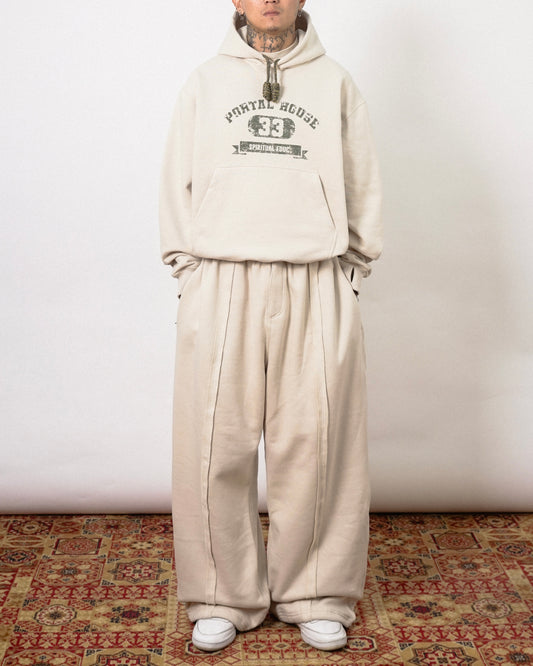 "PORTAL HOUSE 33" HOODIE IN OAT