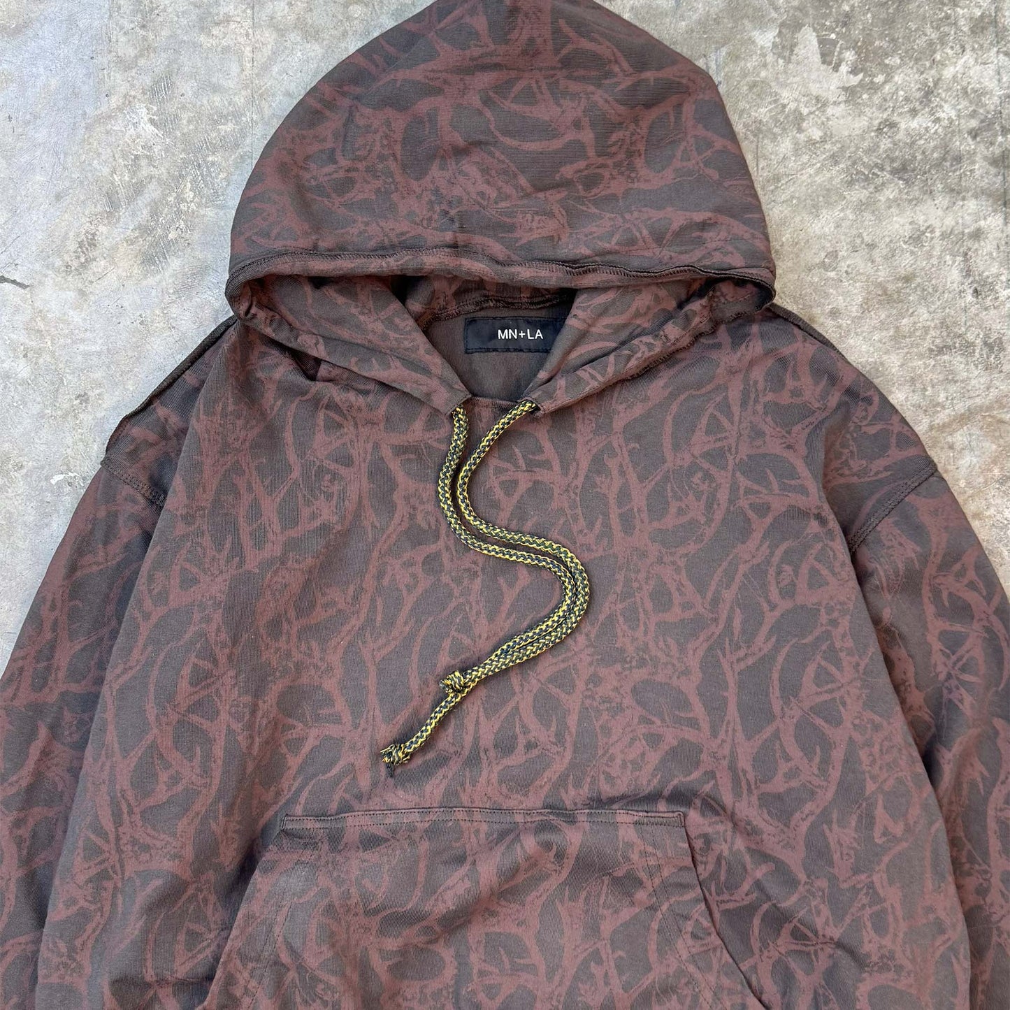 "VINES AND THORNS" AFTERHOOD V2 IN CHARCOAL GREY